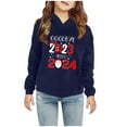thumbnail image 2 of Zwiiyzr 2025 Girls' Sweatshirts Half Zipper Long Sleeve Solid Color Pullover Tops Crop Tops Kids Fleece Sweatshirts For 5-14 Years White, 2 of 7