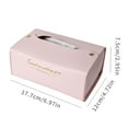 thumbnail image 2 of Clearance PU Leather Folding Tissue Box Modern Simple Ins Style Waterproof And Dustproof for Bedrooms Bathrooms Living Rooms, 2 of 6