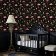 thumbnail image 4 of Magic Peel and Stick Wallpaper Whimsical Forest Crescent Moons Mushrooms Stars Wall Mural 17.7in x 9.8ft Self Adhesive Removable Wall Paper Renter Friendly Wallpaper for Kids Bedroom Living Room, 4 of 8