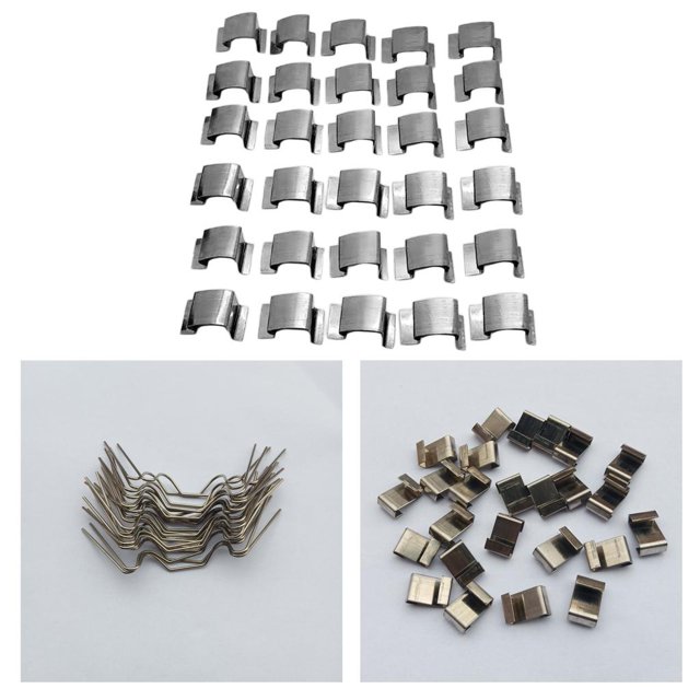 80 unidades/paquete de de invernadero de material acero inoxidable y clips W sin repuestos de Sharpla Clips de acristalamiento
