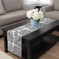 thumbnail image 4 of Gray Monstera Table Runner 60 Inches,Dining Table Runners Dresser Scarves,Palm Tree Leaf Boho Botanical Tropical Kitchen Coffee Tablerunner for Tabletop Party Birthday Holiday Wedding Decor 13"x60", 4 of 8