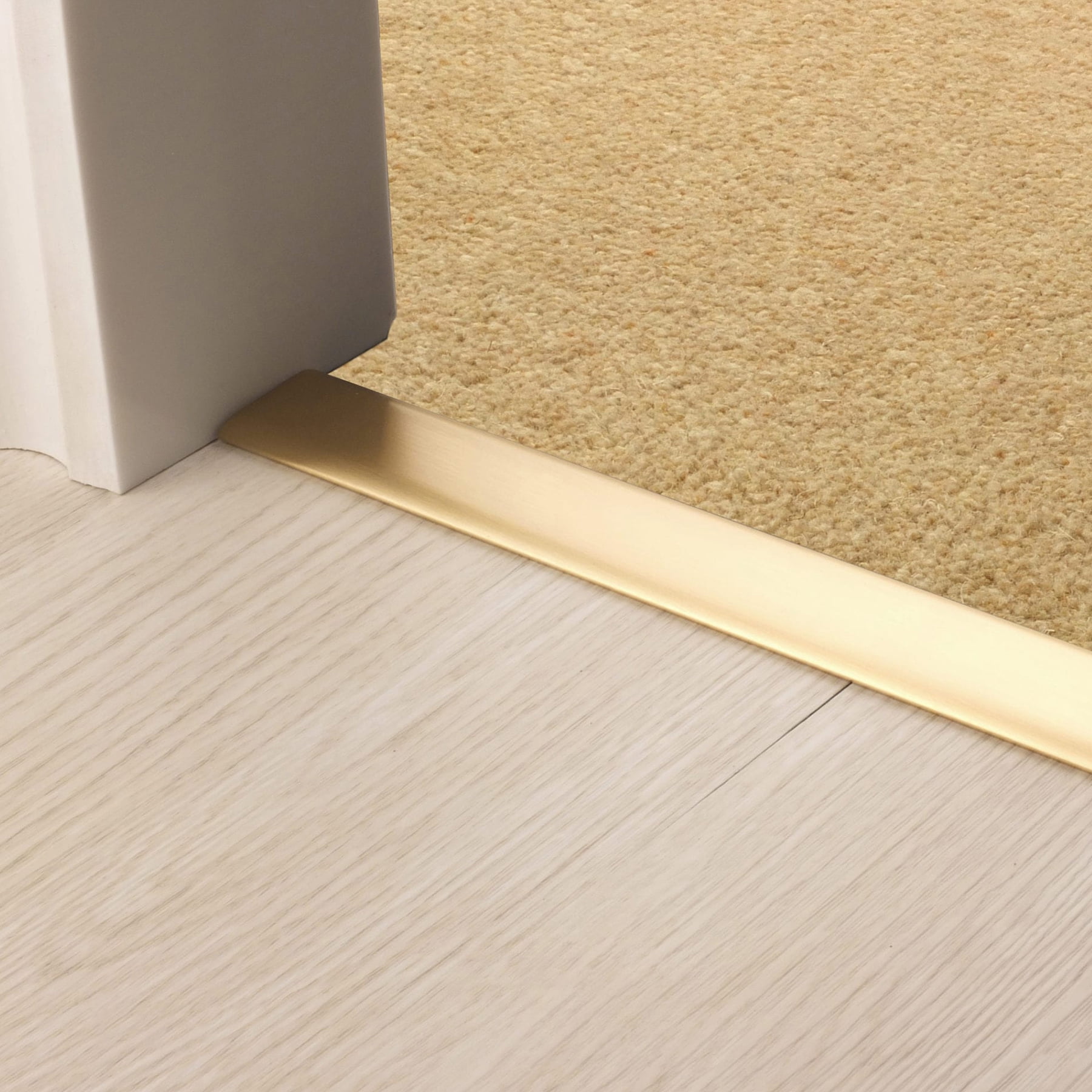 Gaahing Aluminum T Molding Floor Transition Strip, T Moulding for Laminate Flooring Planks, Vinyl Floor Transition, Rubber Transition,3Pcs