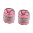 thumbnail image 4 of 2 pesas para muñecas y tobillos, brazos y piernas, multiusos, cómodas y ajustables, para mujeres y hombres, para entrenamiento de fuerza en baile. 1 kg Rosa, 4 of 8