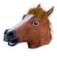 thumbnail image 3 of Máscara de cabeza de animal, tocado de animal para disfraces, espectáculos de Halloween Caballo marrón, 3 of 8