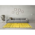 thumbnail image 3 of Ahgly Company Machine Washable Indoor Rectangle Solid Yellow Modern Area Rugs, 5' x 8', 3 of 4