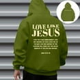 thumbnail image 4 of Christian Hoodies for Men 2025 Love Like Jesus Hoodie Long Sleeve Hooded Sweatshirt with Pockets Pullover Mens Hoodies, 4 of 6