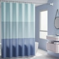 thumbnail image 1 of Waterproof Shower Curtain Plastic Bathroom Decor with Hanging Rings Modern Gradient Design for Bathtub Toilet Kitchen Water Resistant Fabric Easy Clean Home Bath Accessories, 1 of 6