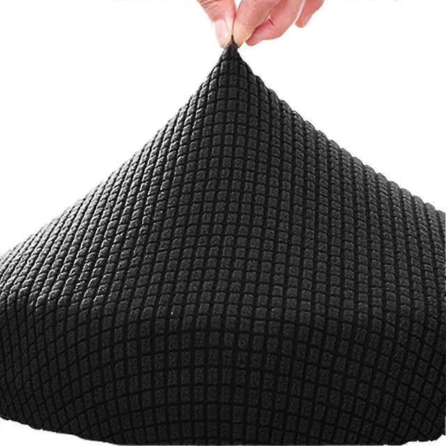 Chair Slipcover Elastic Stretchable Polyester Round Washable Stool Cushion For Home
