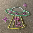 thumbnail image 4 of Glowneon Astronaut Cat Neon Signs, Art Wall Long-lasting Wall Decor, 4 of 4