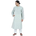 thumbnail image 5 of Atasi Traditional Long Sleeve Kurta For Men Mandarin Collar Neck Wear Party Wear, 5 of 7