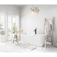 thumbnail image 3 of Elegant Kitchen & Bath BT10467GW-MBK 67 in. Soaking Bathtub, Glossy White with Matte Black Trim, 3 of 10