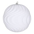 thumbnail image 2 of Vickerman MT196111D Ornement de Vague Floqué Blanc de 6 Po - 2 par Sac, 2 of 3