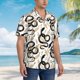 thumbnail image 3 of Fotbe Snake Camisa Hawaiana para Hombre Unisex – Camisa Casual de Verano con Botones de Manga Corta de Algodón y Lino,X-Large, 3 of 7