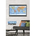 thumbnail image 2 of Map - World Time Zones Wall Poster, 22.375" x 34", Framed, 2 of 5