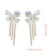 thumbnail image 3 of Pendientes XWSHYW Temperamento Brillante Cadena con Cuentas y Lazo para Mujer a La Moda, 3 of 6
