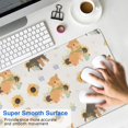 thumbnail image 4 of Long Mouse Pads for Desk,Dogs with Sunflowers Desk Mats on Top Of Desks, Desk Mouse Pad Extra Large with 3mm Non-Slip Base and Stitched Edge for Gaming,Office,Work,Home 31.5"x11.8", 4 of 6
