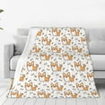 thumbnail image 2 of Corgi Throw Blanket Soft Cozy Warm Fuzzy Plush Fleece Blankets for Home Decor Couch Sofa Bed,Corgi Lovers Flannel Blanket Gifts for Men Women Kids Girls 60"X50", 2 of 6