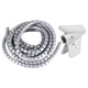thumbnail image 1 of Organizador de cables en espiral flexible de 16 mm, protector de cables, enrollador de cables para escritorio, organizador de cables (gris), 1 of 5