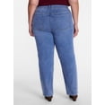 thumbnail image 3 of Terra and Sky Women's Plus High Rise Straight Leg Jeggings, Sizes 0X-4X, 3 of 5