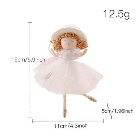 

Mduoduo Christmas Angel Plush Doll Pendant Xmas Tree Hanging Decor Party Room Ornament