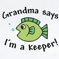 thumbnail image 2 of CafePress - Grandma Says I'm A Keeper Infant Bodysuit - Baby Light Bodysuit, Size Newborn - 24 Months, 2 of 4