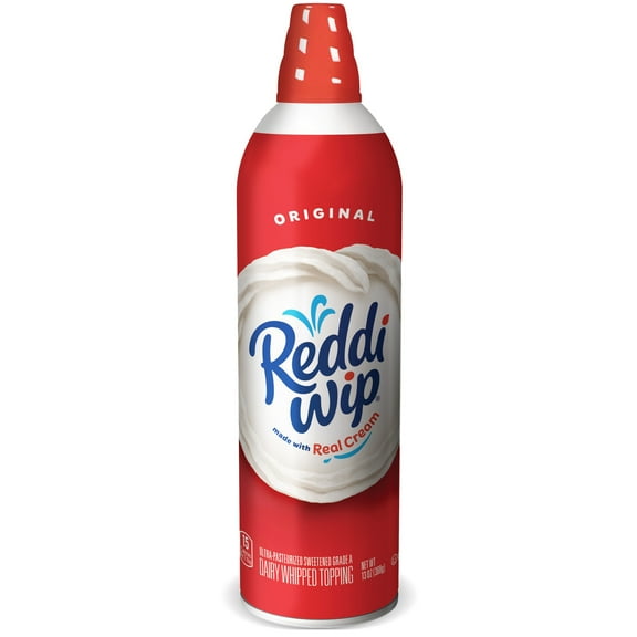 Reddi-wip Original Whipped Topping Made with Real Cream, Perfect for Pumpkin & Apple Pie, 13 oz