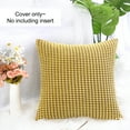 thumbnail image 5 of Unique Bargains Texture Solid Decorative Throw Pillow Cover Yellow 18" x 18", 5 of 8
