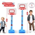 thumbnail image 2 of Play22 Toddler Basketball Hoop Indoor for Kids 1-3 - Height Adjustable Baby Basketball Hoop Set, 4 Balls & Pump, Boys & Girls Toddler Outdoor Toys for Ages 2-4 3-5, Outside Toys for Toddlers, 2 of 7