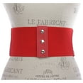 thumbnail image 3 of 4" Women's High Waist Non Leather Fashion Wide Braided Stretch Belt, 3 of 3