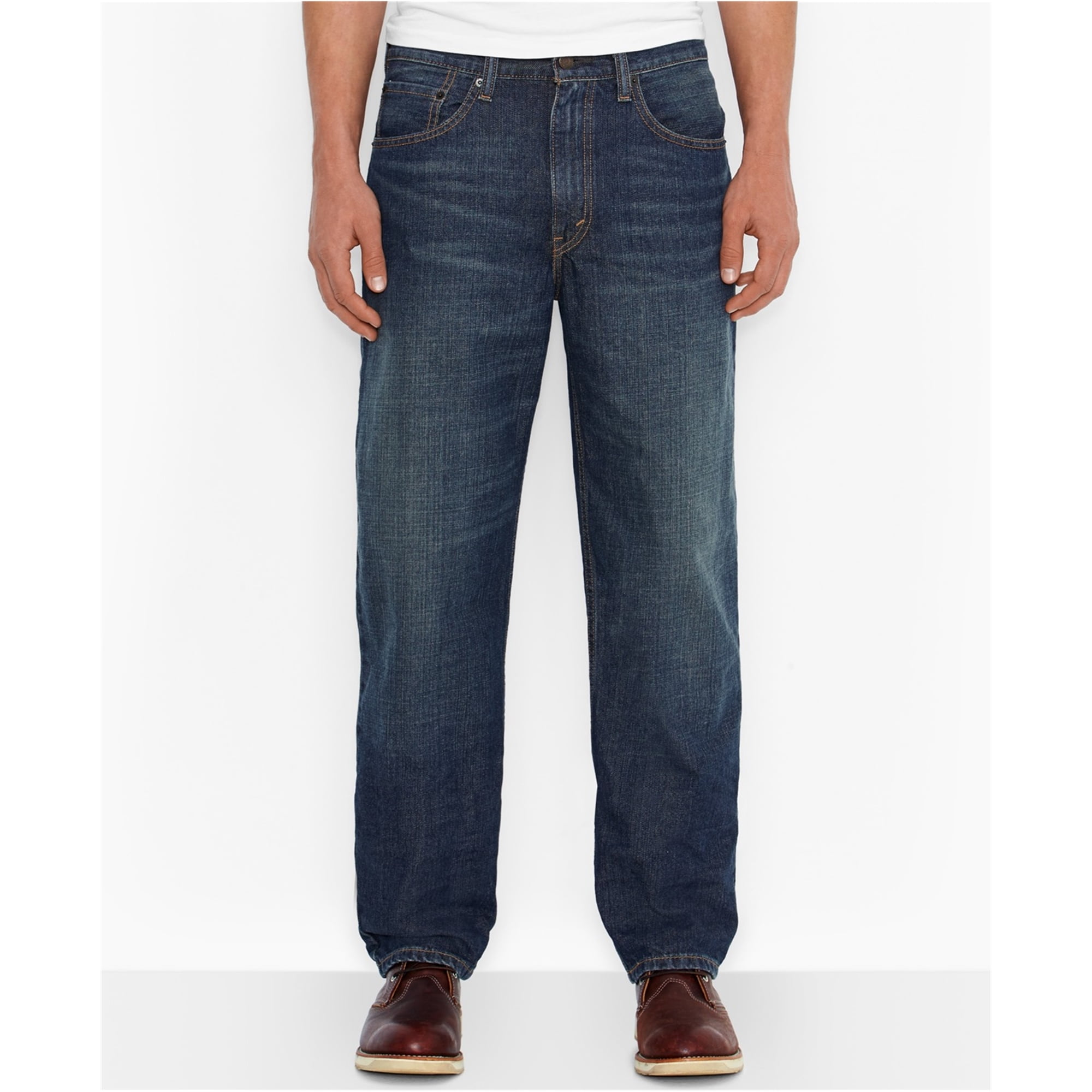 Levi s 550 Jeans Relajados para Hombre Azul 38W x 32L Levis Relajado Walmart en linea