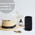 thumbnail image 4 of 120 Pcs No Damage Elastics Hair Ties, Assorted Hair Bands Perfect for Medium to Thick Hair, Multicolor Pony tails Holders for Men, Women, Girls and Boys (4mm), 4 of 10