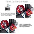 thumbnail image 2 of Extrusora de Doble Engranaje, Compatible con para Ender 3 CR10 CR-10 Pro CR-10S Tornado Aluminium Drive Feed, para Impresora 3D, 2 of 5
