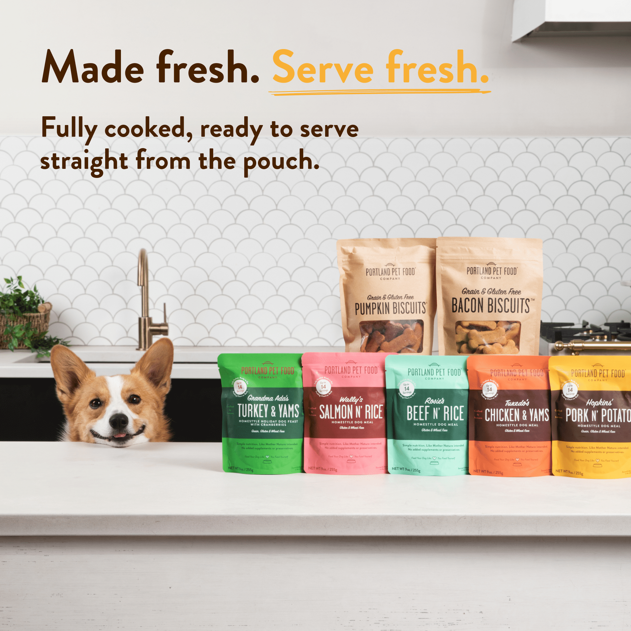 Portland Pet Food Company Hopkins' Pork N' Potato Homestyle Wet Dog Food Topper—Fresh, Human-Grade Nutrition for Dogs