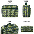 thumbnail image 3 of Stylish Avocado Pattern Thermal Lunch Box - Reusable Insulated Lunch Bag with Spill-Proof Interior & Mesh Pocket for School Office, 3 of 6