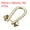Gold Tone, variant on Uxcell D-Rings Screw in Shackle, 4Pack 50mm Horseshoe U Shape D Ring for Bags DIY, Gold
