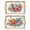 2PCS-2, variant on DIY Diamond Art Painting Partial Diamond Creative Design Rectangular Household Handmade Wooden Tray Dinner Plate(定制款)-Snowman
