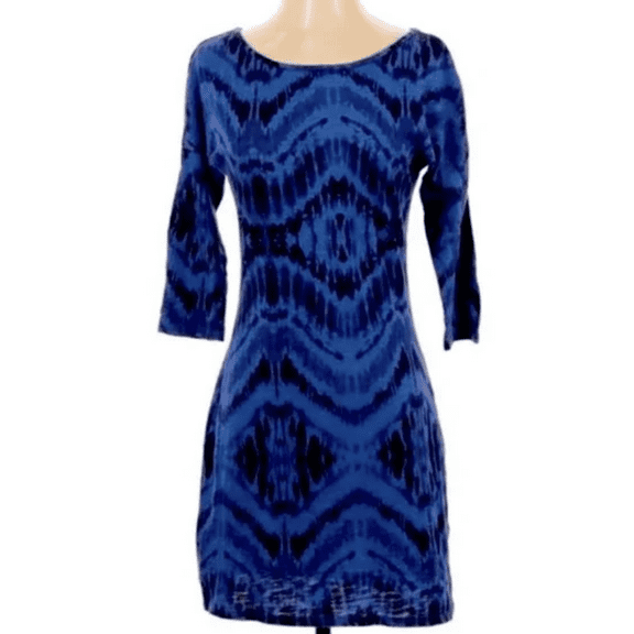 Express Ruched detail Black/Blue Small Dress Small