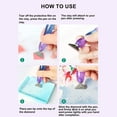 thumbnail image 5 of Diamond Painting Pen, 5D Diamond Painting Accessories Tools, Silver Metal Tips Diamond Painting Pen Kits with 6pcs Stainless Steel Tips for DIY Craft, Comfort Grip and Faster Drilling (Purple), 5 of 8