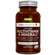 Igennus Multivitamin & Minerals with Iron, Vitamin D3, Methylfolate, K2 & Zinc, Sustained Release Supplement, Vegan, 60 Tablets