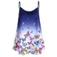 thumbnail image 1 of Además de la mariposa de tamaño de impresión en color sin mangas Ombre Rosegal Camisetas sin mangas de talla grande, 1 of 5
