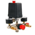 thumbnail image 1 of Regulador del colector del compresor de aire 90-120psi, medidores de presión, Control de interruptor duradero, 1 of 4