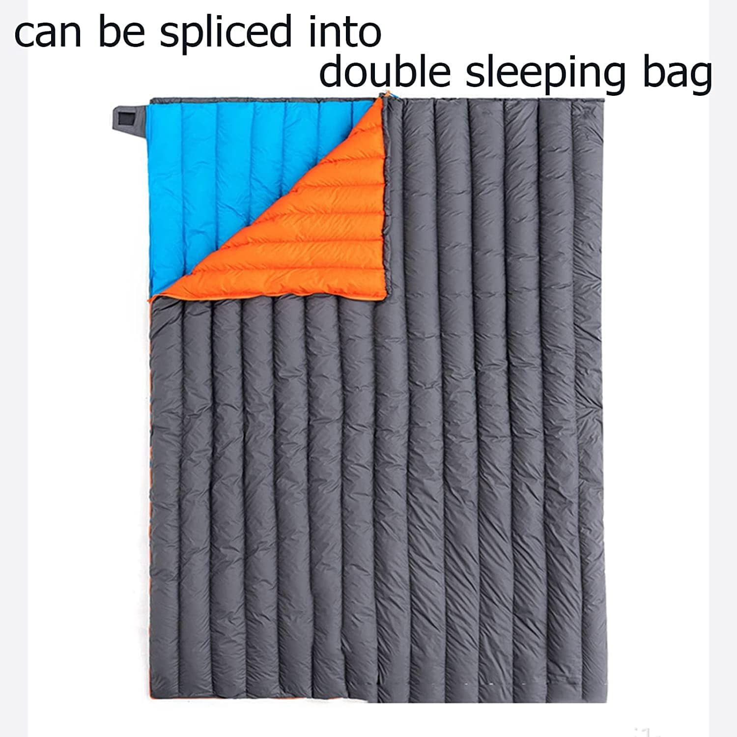 Sleeping Bag for Adults Single Spring Autumn Outdoor Camping Sleeping Bag Lightweight Carry Bag Storage Pockets，Orange