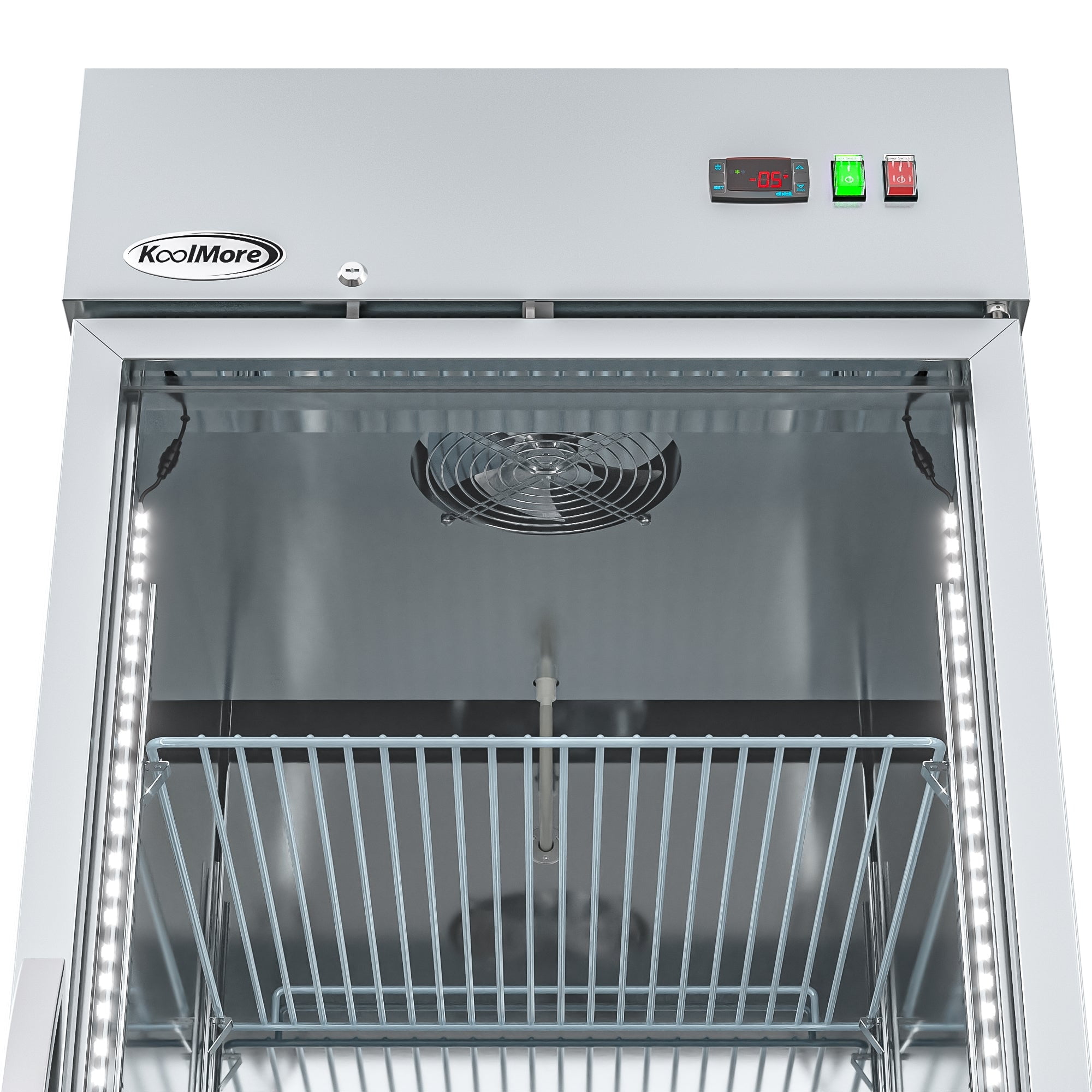 West Kitchen WKF-23BG 27 1 Door Glass Reach-In Freezer