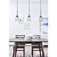 thumbnail image 2 of Indoor Modern Home Decorative Bright Ceiling Auspice 3 Light Brass and Black Pendant, 2 of 7