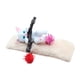 thumbnail image 4 of Figura de gato de casa de muñecas con tapete de peluche, juego de simulación, estatuas de animales en miniatura para Blanco, 4 of 9