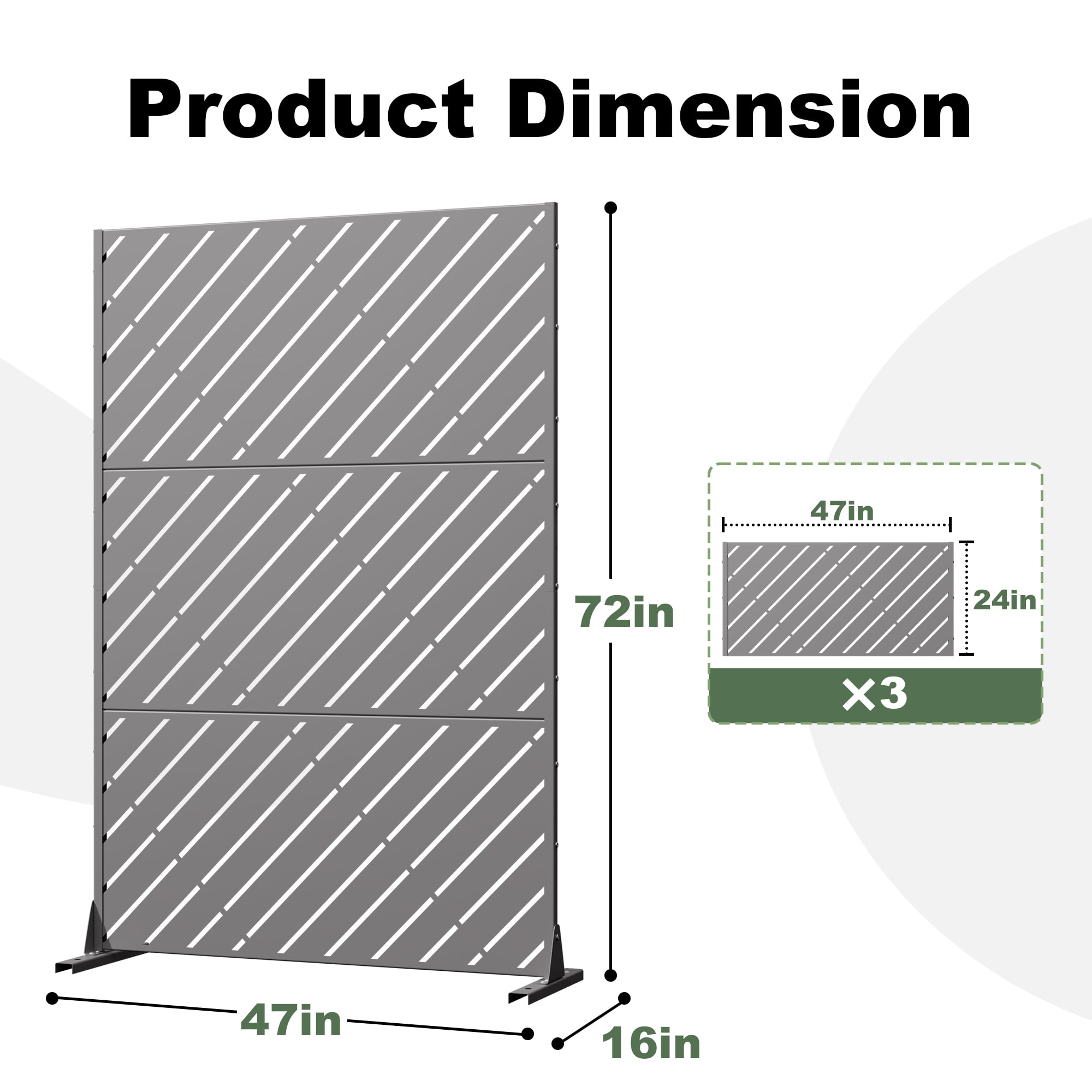 Outdoor Metal Privacy Screen