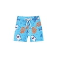 thumbnail image 2 of Musuos Toddler Boys Swim Trunks 6M 12M 18M 24M 3Y 4Y Shark/Tree Print Elastic Waist Swim Shorts Summer Beachwear for Infant, 2 of 8