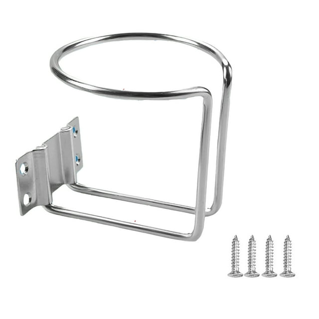 Stainless Steel Universal Drink Holder Cup Rack for Boats and Vehicles—-Function Beverage Glass Storage Organizer with Screws
