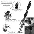 thumbnail image 4 of 7 piezas avellanado broca para carpintería 5 flauta juego de brocas cónicas Hss acero de alta velocidad escariador para carpintería biselado, 11 Feliz Sencillez, 4 of 5
