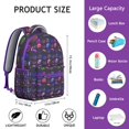 thumbnail image 2 of Space Cosmos Nebula Students Backpack Galaxy Celestial Design, Durable and Adjustable Strap School Bag for Students, 2 of 5